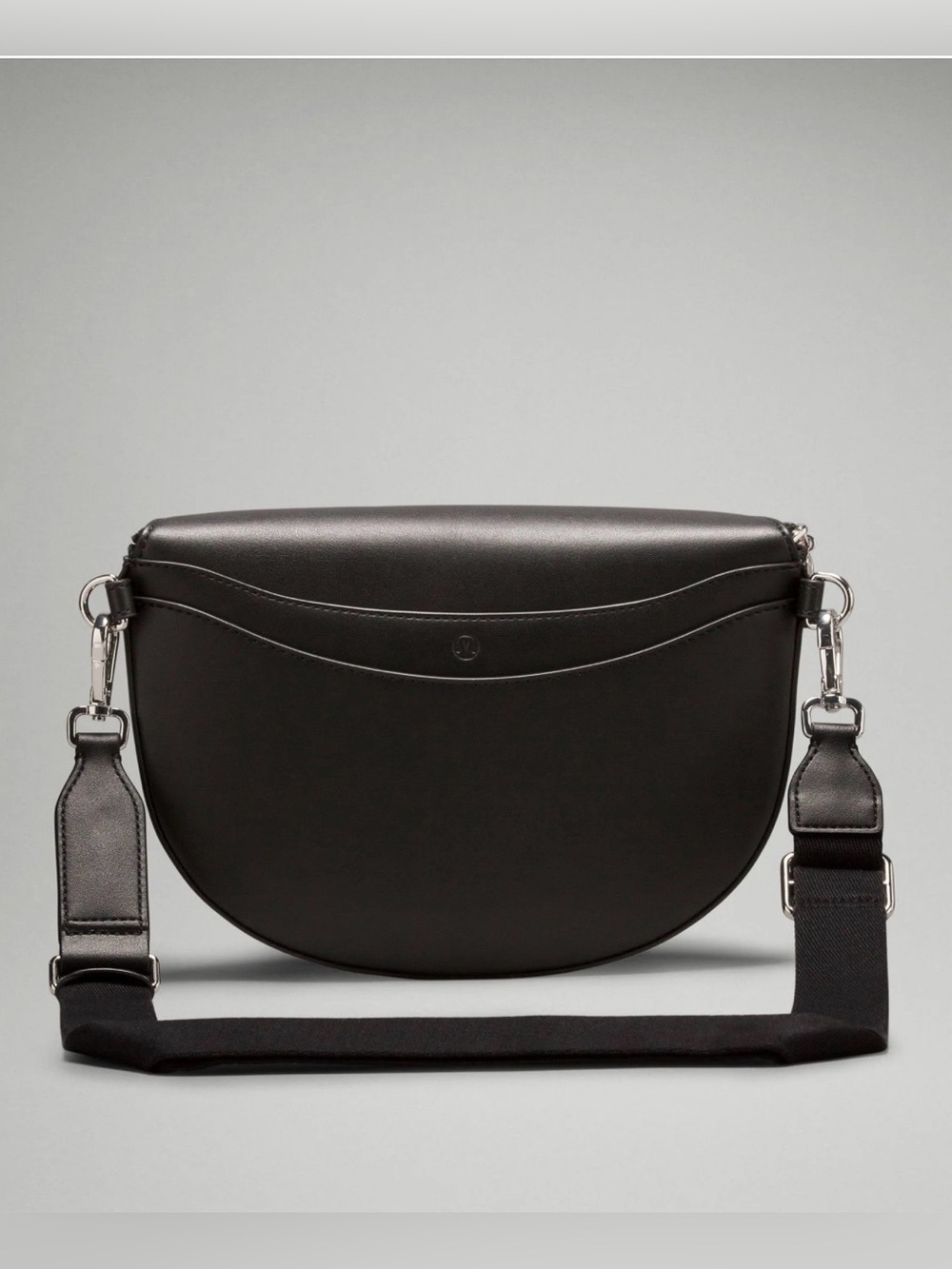 Brand New Lululemon Cactus Leather Alternative Saddle Crossbody Bag 2L Black - Picture 3 of 6